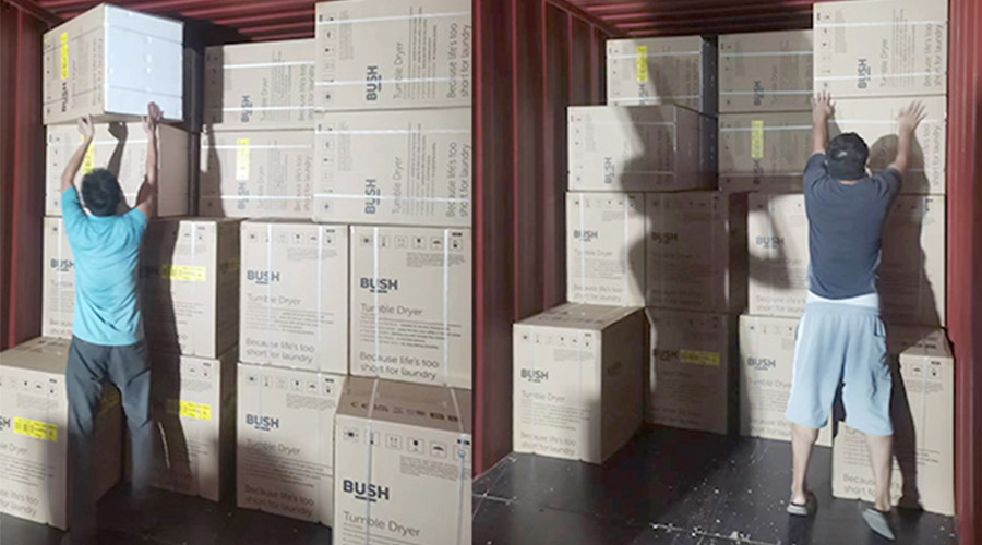 各司其職合力做好英國Argos客戶衣物烘干機(jī)出貨任務(wù)！