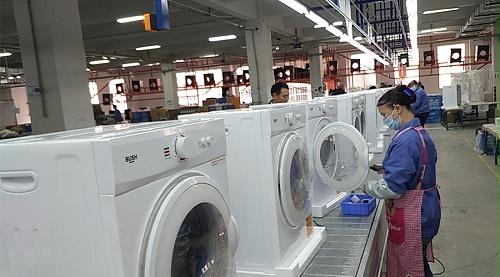 年底繁忙！金環(huán)電器全力保障英國Argos客戶滾筒干衣機(jī)生產(chǎn)